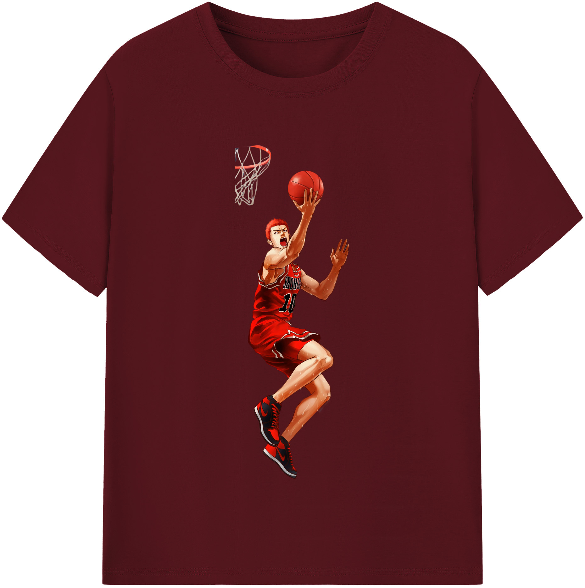 （画像用） SLAM DUNK／スラムダンク 綿100％半袖Tシャツ（フロントプリント）